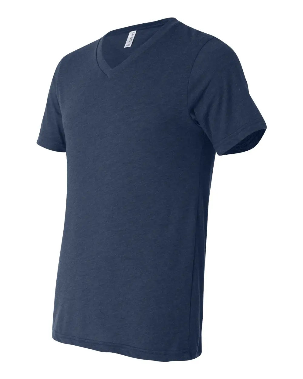 Bella + Canvas 3415c Triblend V-neck Short Sleeve Tee - 3415 - Navy - Adult Xs