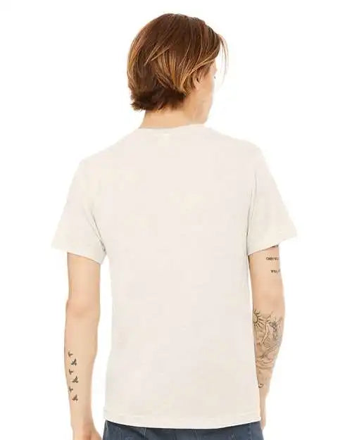 Bella + Canvas 3415c Triblend V-neck Short Sleeve Tee - 3415 - Oatmeal