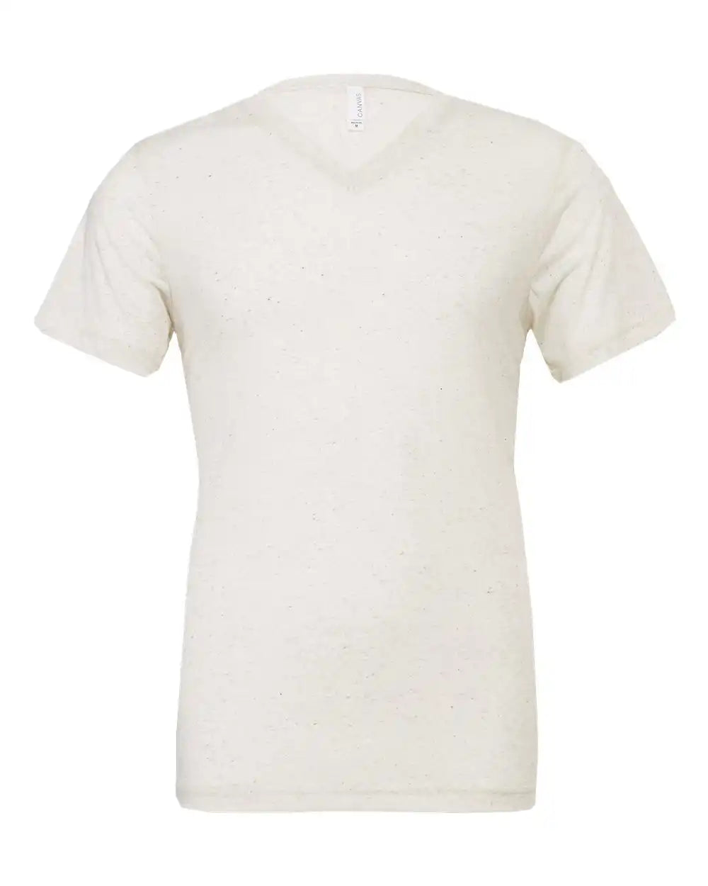 Bella + Canvas 3415c Triblend V-neck Short Sleeve Tee - 3415 - Oatmeal - Xs