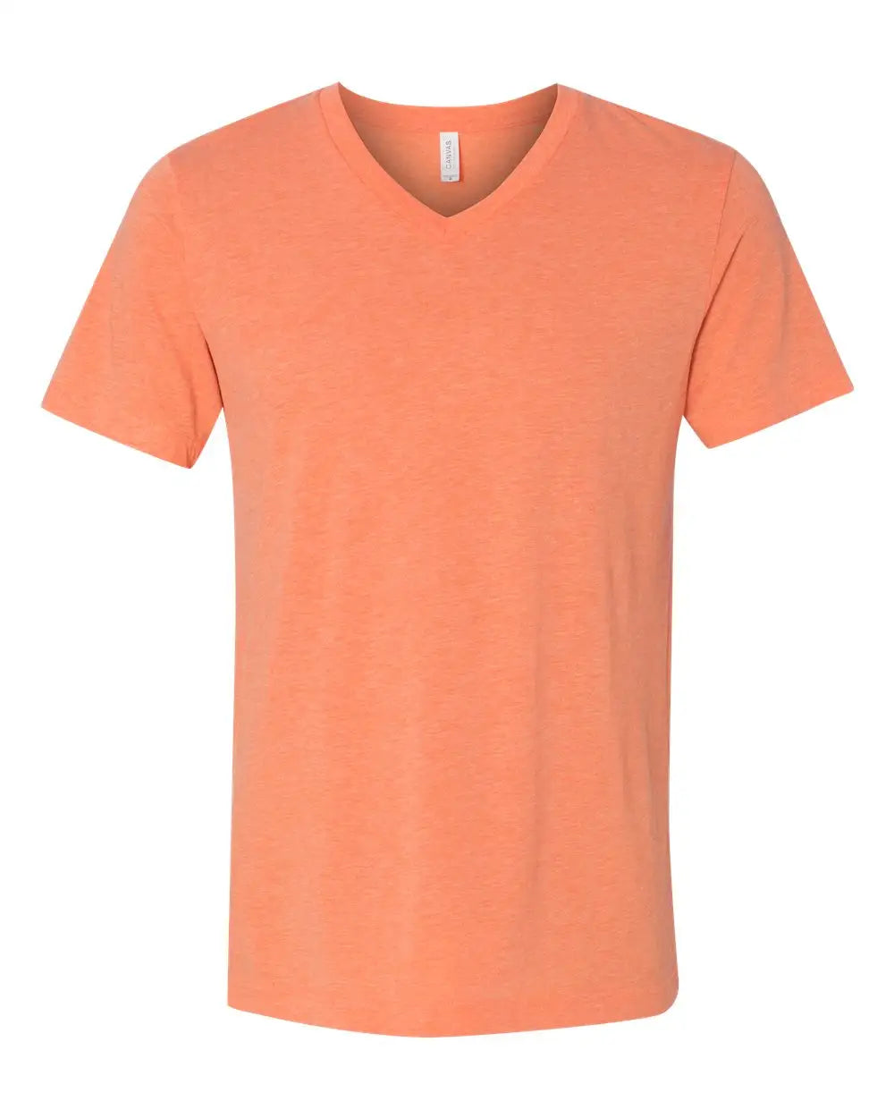 Bella + Canvas 3415c Triblend V-neck Short Sleeve Tee - 3415 - Orange - Adult Xs