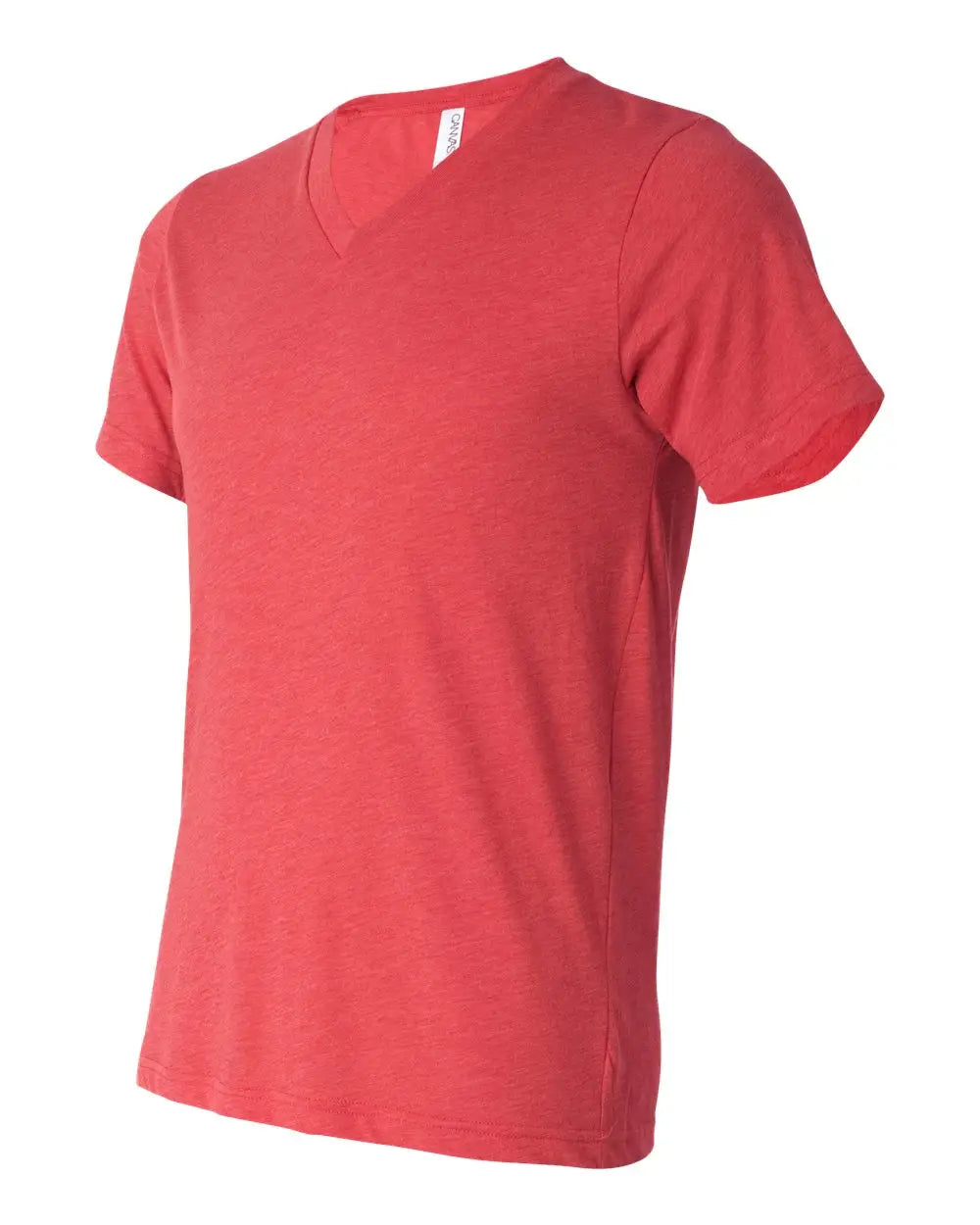 Bella + Canvas 3415c Triblend V-neck Short Sleeve Tee - 3415 - Red - Adult Xs