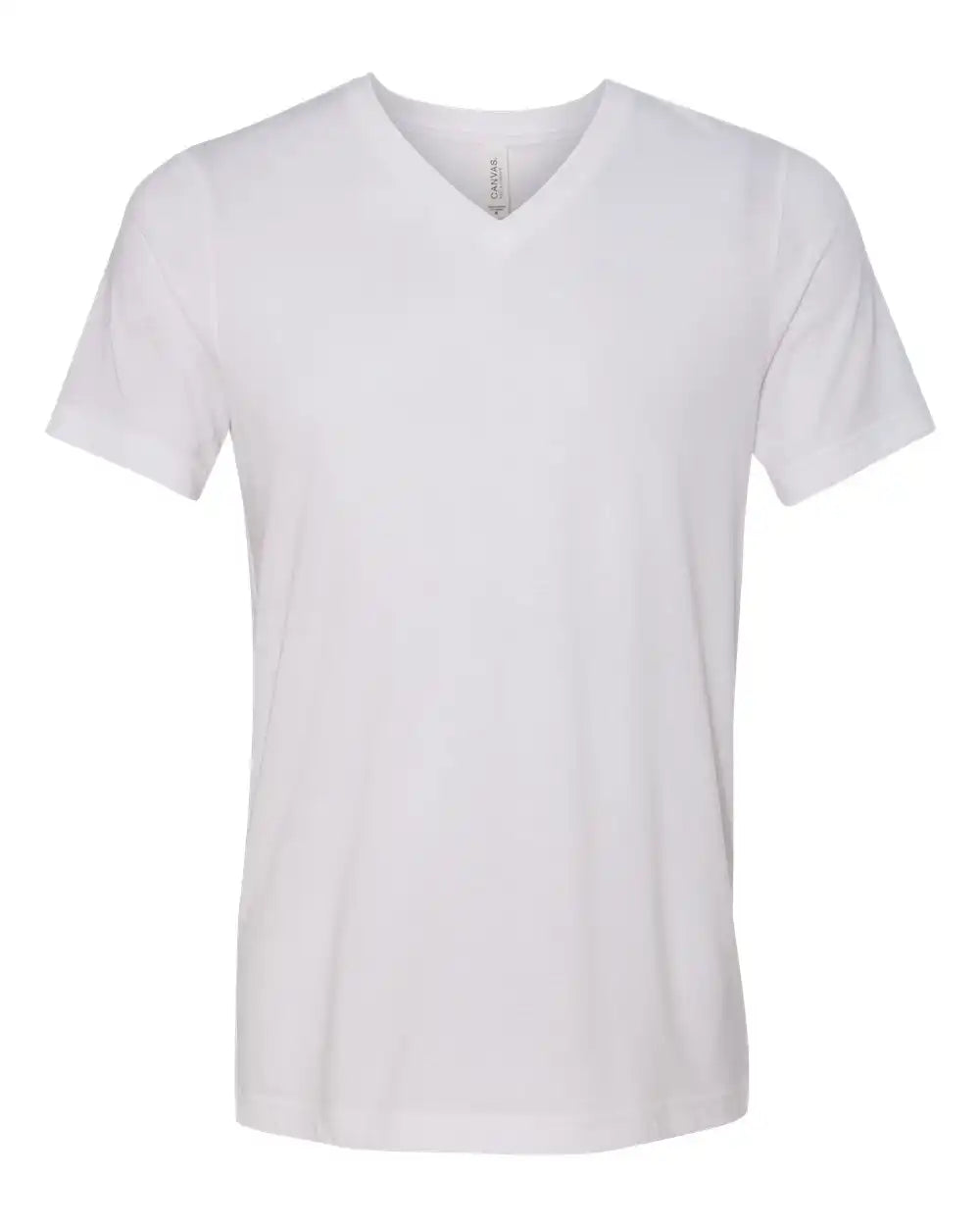 Bella + Canvas 3415c Triblend V-neck Short Sleeve Tee - 3415 - Solid White