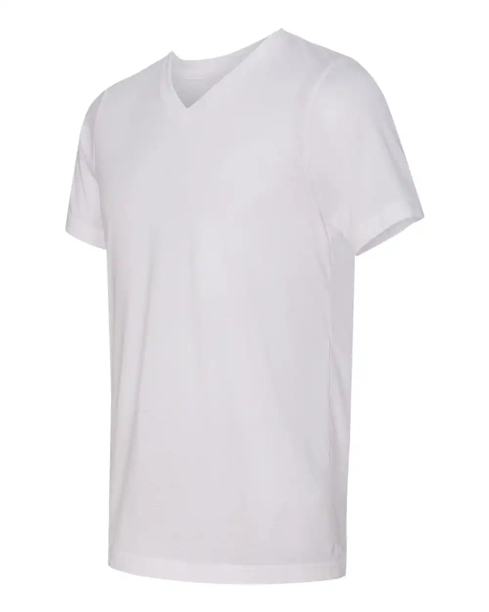 Bella + Canvas 3415c Triblend V-neck Short Sleeve Tee - 3415 - Solid White - Xs
