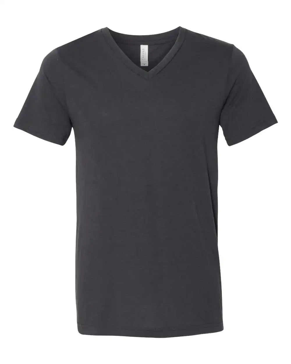 Bella + Canvas 3415c Triblend V-neck Short Sleeve Tee - 3415 - Solid Dark Grey - Xs