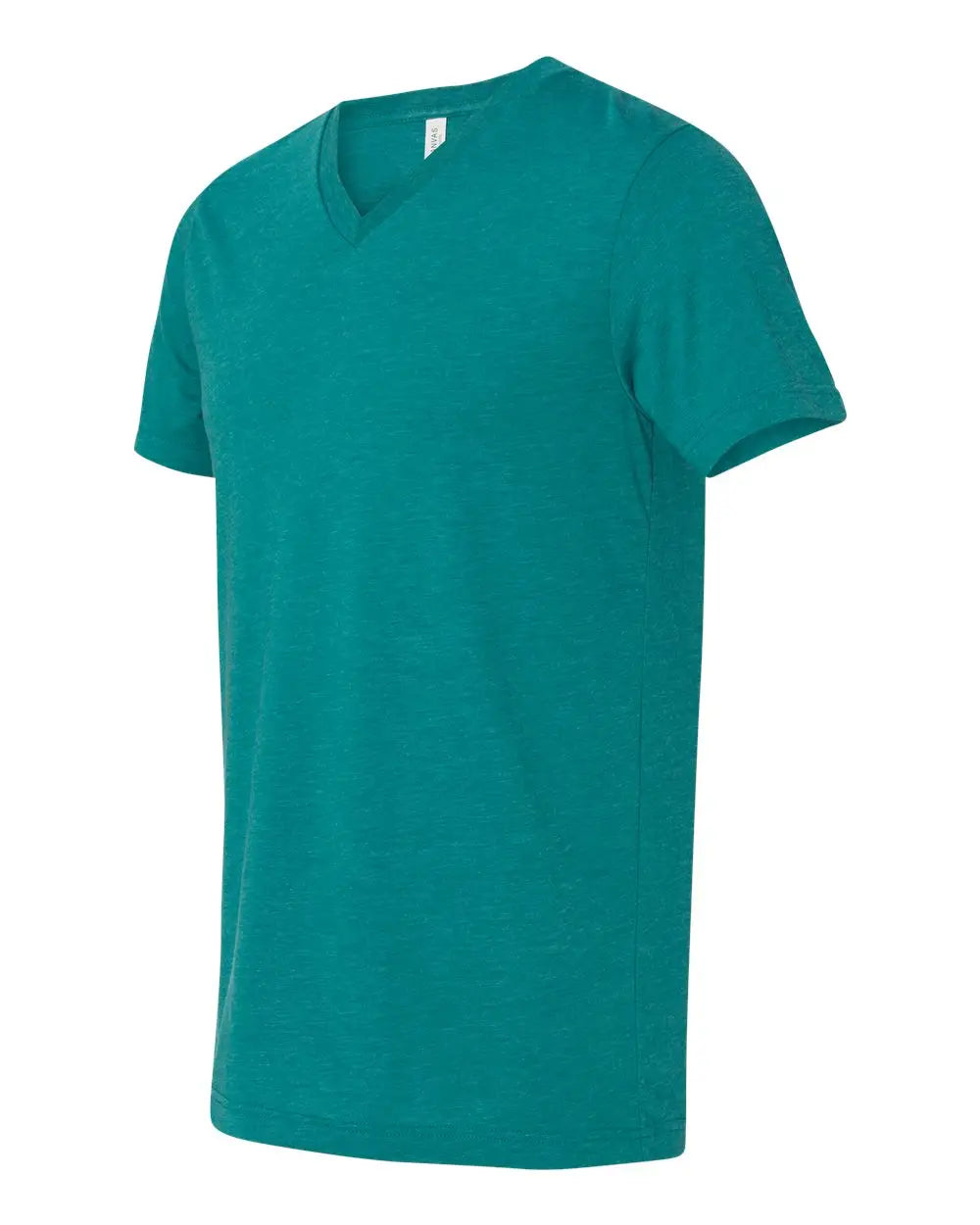 Bella + Canvas 3415c Triblend V-neck Short Sleeve Tee - 3415 - Teal - Adult Xs