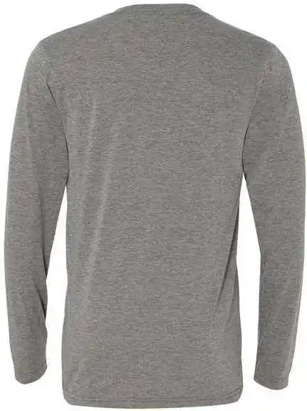 Bella + Canvas 3425 Unisex Long Sleeve V-neck Tee - Grey Triblend