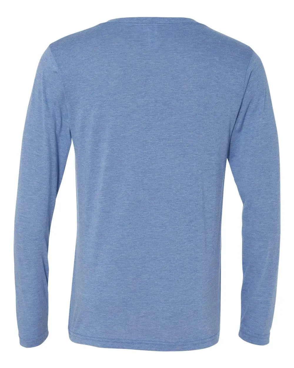 Bella + Canvas 3425c Long Sleeve V-neck Tee - 3425 - Blue Triblend
