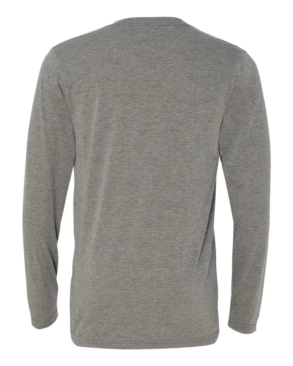 Bella + Canvas 3425c Long Sleeve V-neck Tee - 3425 - Gray Triblend