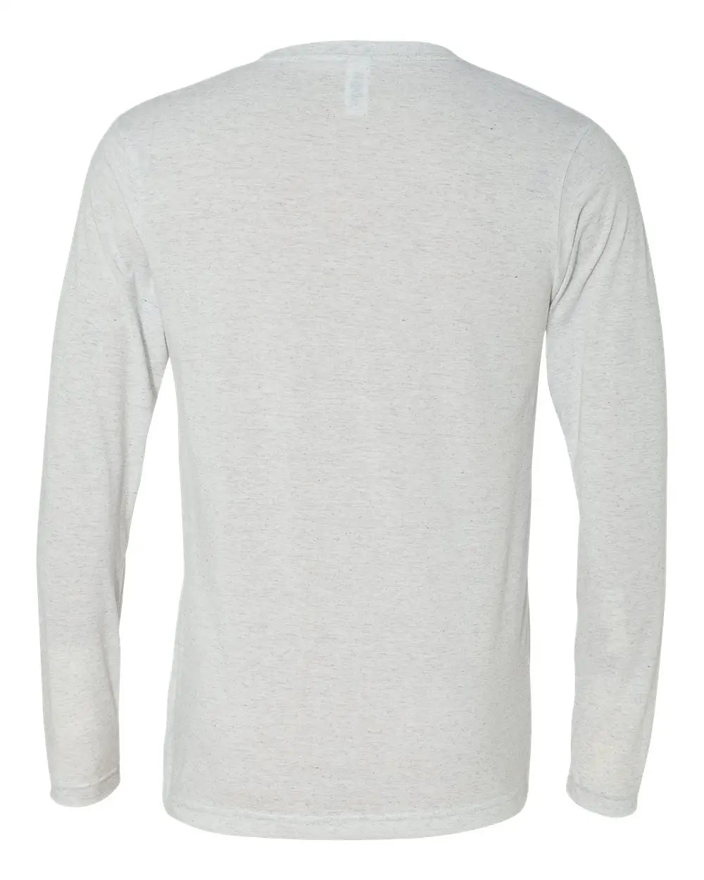 Bella + Canvas 3425c Long Sleeve V-neck Tee - 3425 - White Fleck Triblend