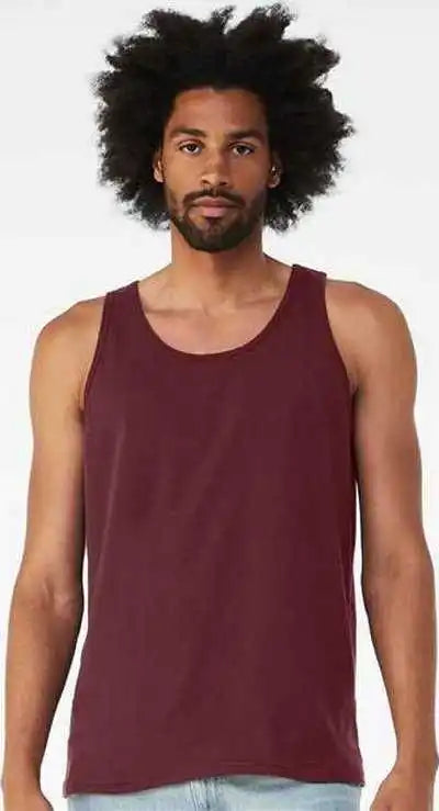 Bella + Canvas 3480 Jersey Tank Maroon