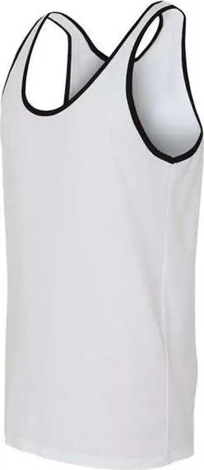 Bella + Canvas 3480 Jersey Tank White Black