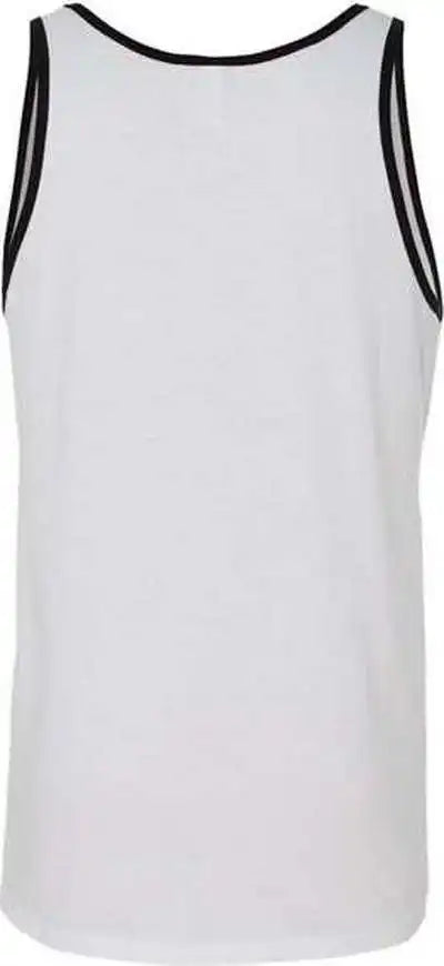 Bella + Canvas 3480 Jersey Tank White Black
