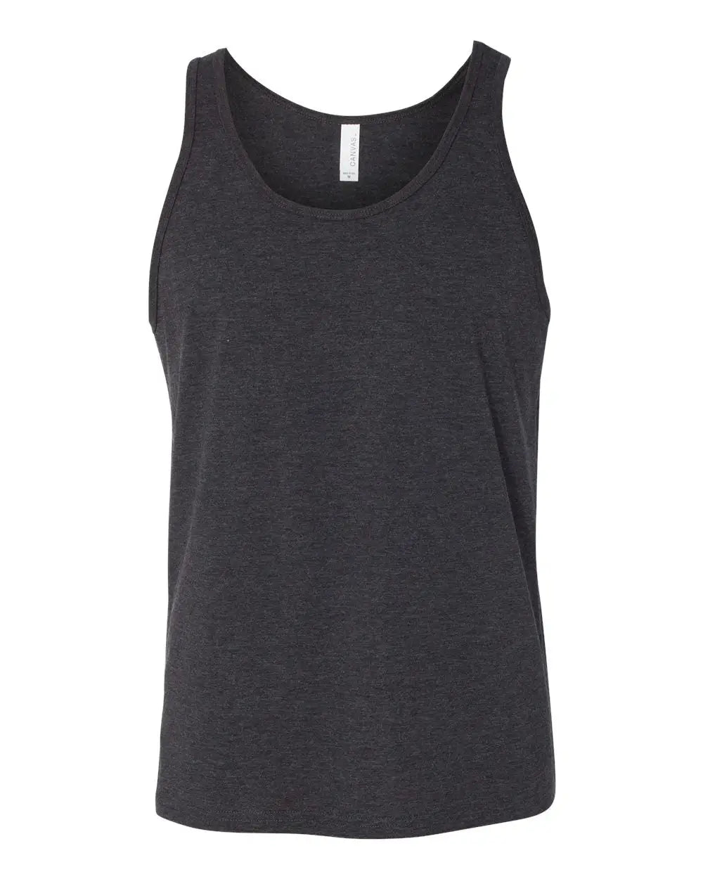 Bella + Canvas 3480c Jersey Tank - 3480 - Charcoal Black Triblend Solid - Triblend/ / Adult Xs