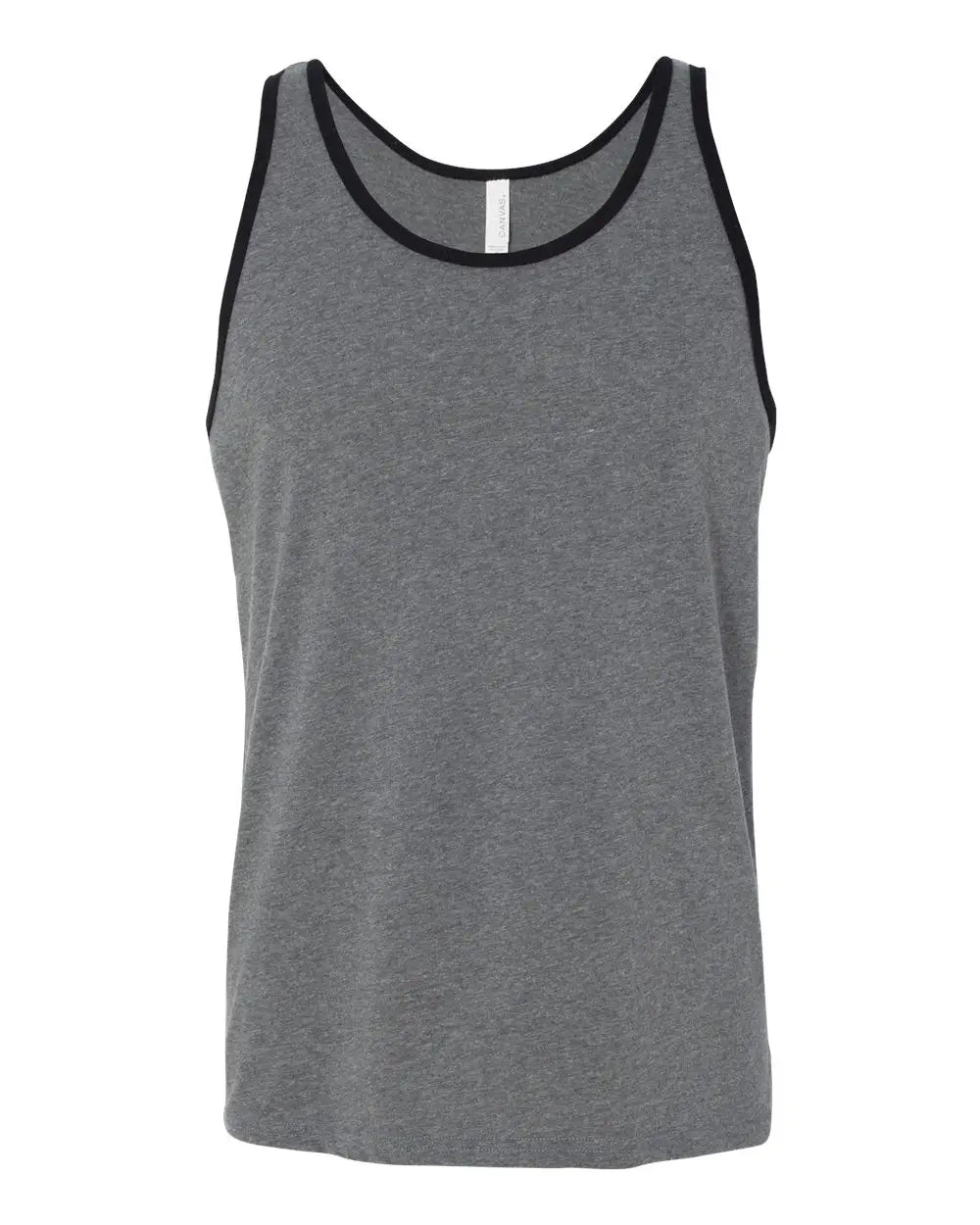 Bella + Canvas 3480c Jersey Tank - 3480 - Deep Heather Black - Heather/ / Adult Xs