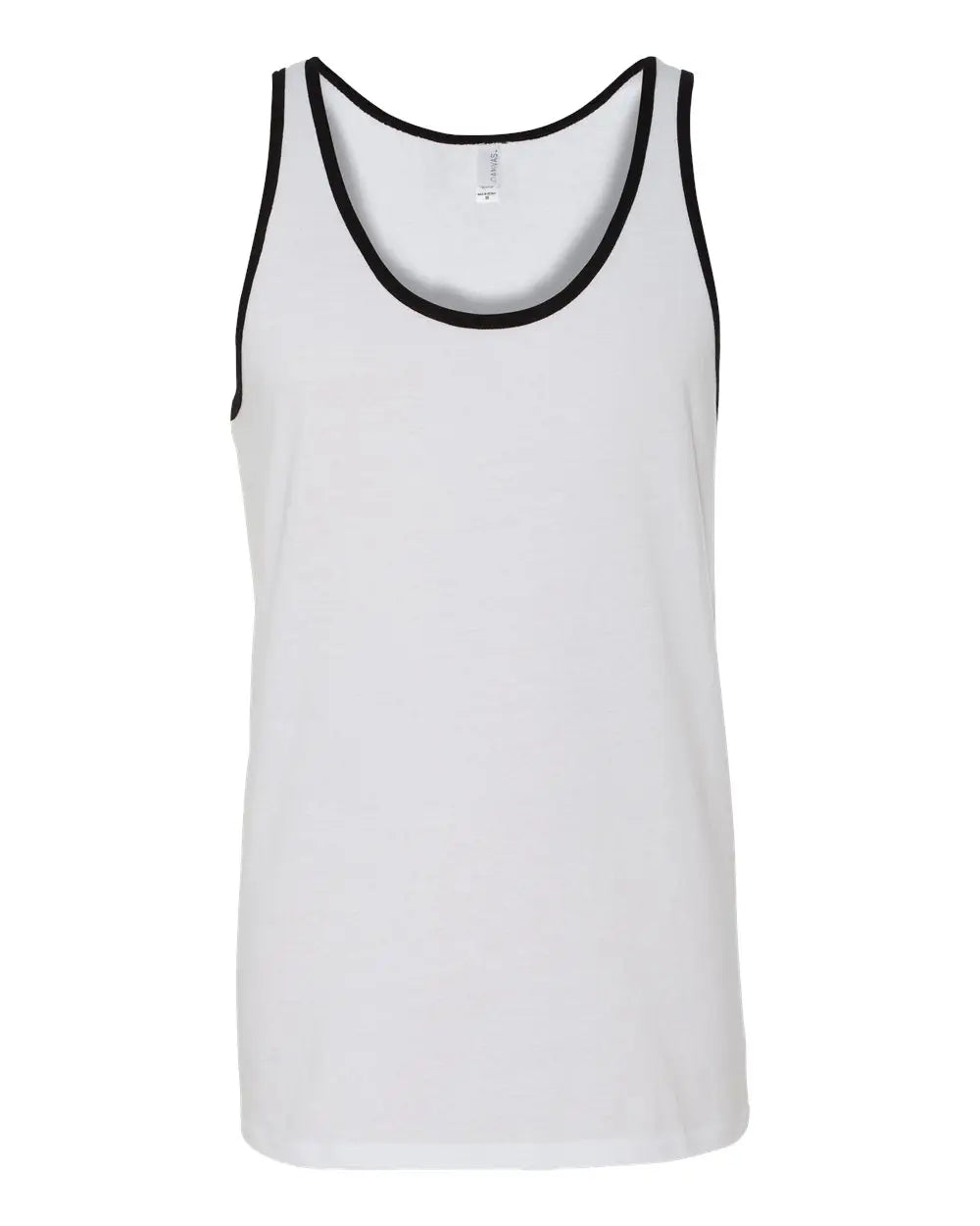 Bella + Canvas 3480c Jersey Tank - 3480 - White Black