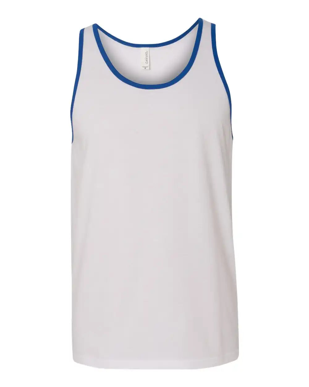 Bella + Canvas 3480c Jersey Tank - 3480 - White True Royal - White/ / Xs