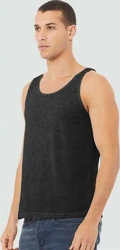Bella + Canvas 3480cvc Heather Cvc Tank Black
