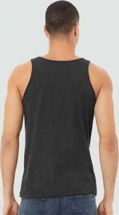 Bella + Canvas 3480cvc Heather Cvc Tank Dark Gray