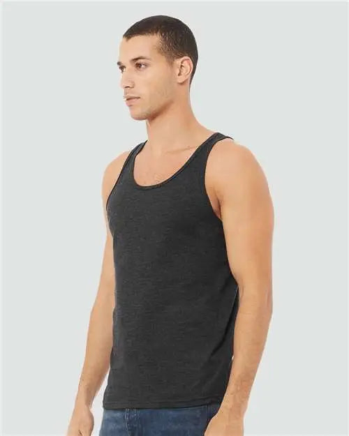 Bella + Canvas 3480cvc Heather Cvc Tank - Dark Grey