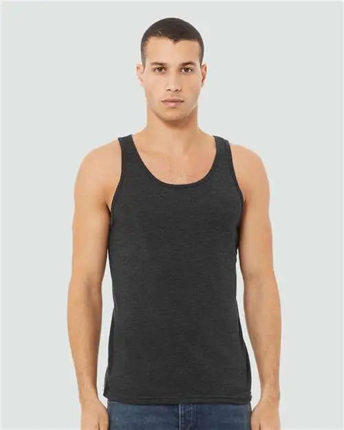 Bella + Canvas 3480cvc Heather Cvc Tank - Dark Grey