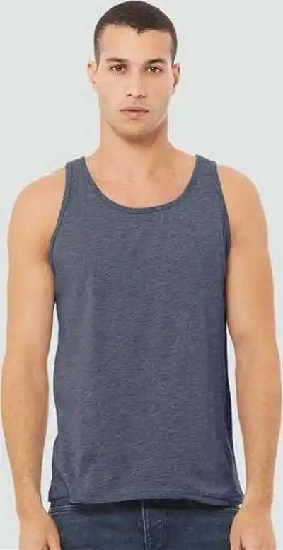 Bella + Canvas 3480cvc Heather Cvc Tank Navy