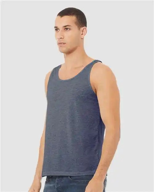 Bella + Canvas 3480cvc Heather Cvc Tank - Navy