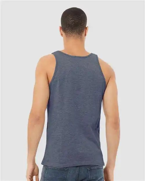 Bella + Canvas 3480cvc Heather Cvc Tank - Navy