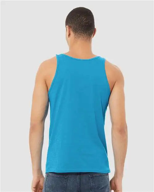 Bella + Canvas 3480cvc Heather Cvc Tank - Neon Blue