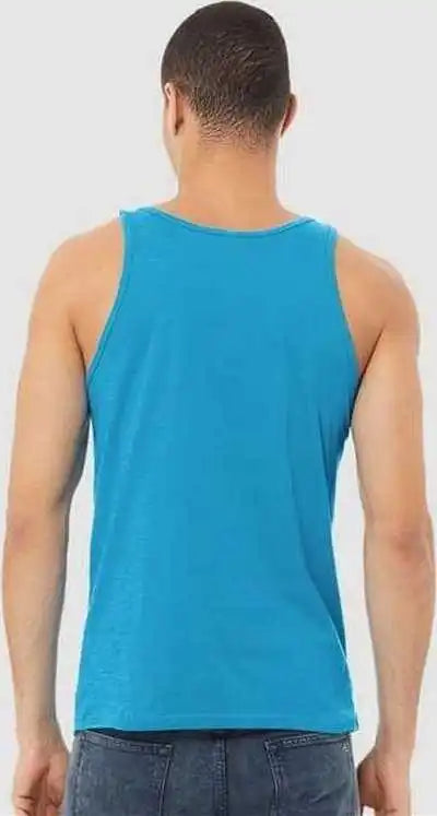 Bella + Canvas 3480cvc Heather Cvc Tank Neon Blue