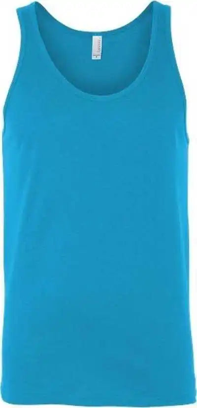 Bella + Canvas 3480cvc Heather Cvc Tank Neon Blue