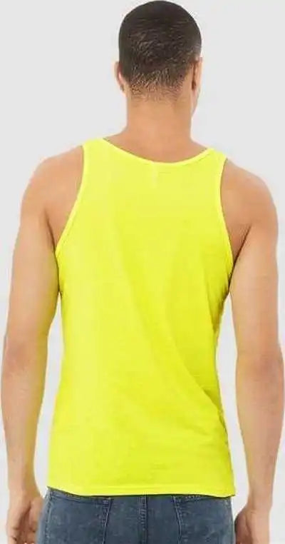 Bella + Canvas 3480cvc Heather Cvc Tank - Neon Yellow