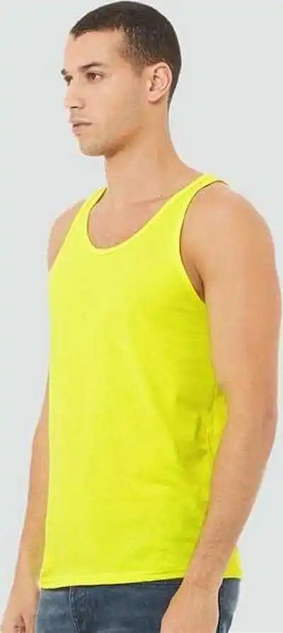 Bella + Canvas 3480cvc Heather Cvc Tank - Neon Yellow