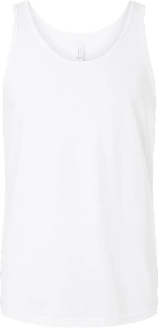 Bella + Canvas 3480cvc Heather Cvc Tank - Solid White Blend - Xs