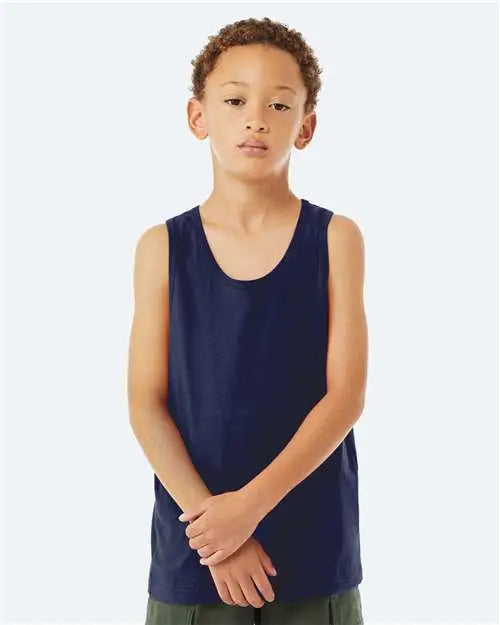Bella + Canvas 3480y Youth Jersey Tank - Navy