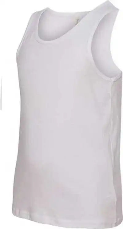 Bella + Canvas 3480y Youth Jersey Tank White