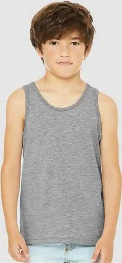 Bella + Canvas 3480ycvc Youth Heather Cvc Tank - Athletic