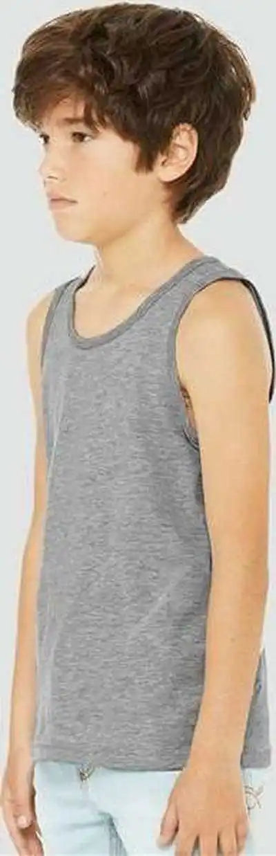 Bella + Canvas 3480ycvc Youth Heather Cvc Tank - Athletic