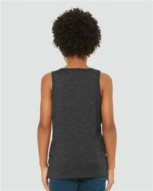 Bella + Canvas 3480ycvc Youth Heather Cvc Tank - Dark Grey
