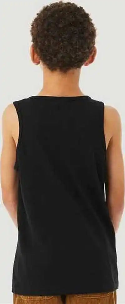 Bella + Canvas 3480ycvc Youth Heather Cvc Tank - Solid Black Blend