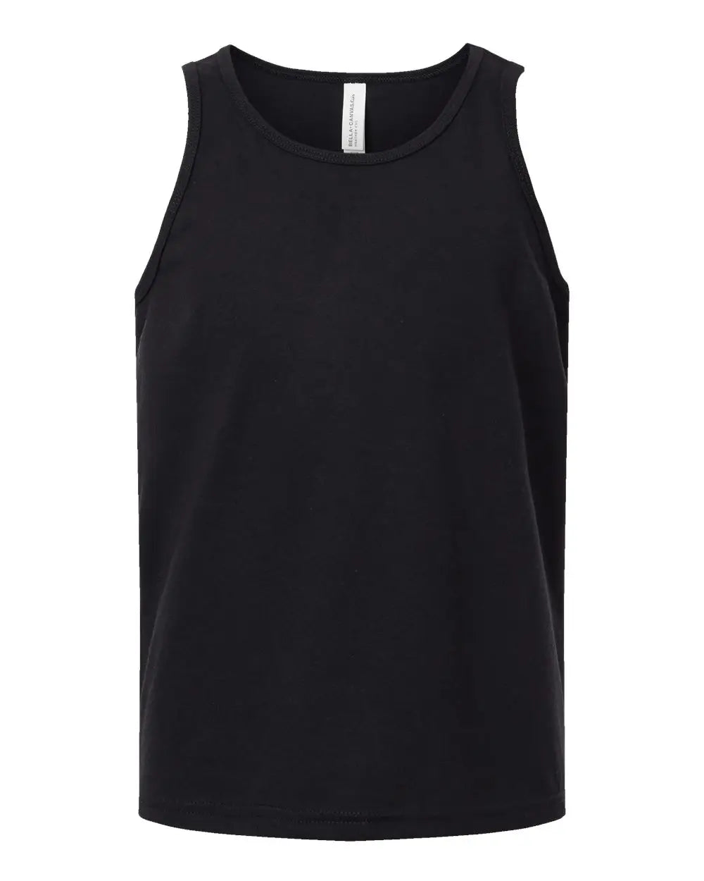 Bella + Canvas 3480ycvc Youth Heather Cvc Tank - Solid Black Blend - s
