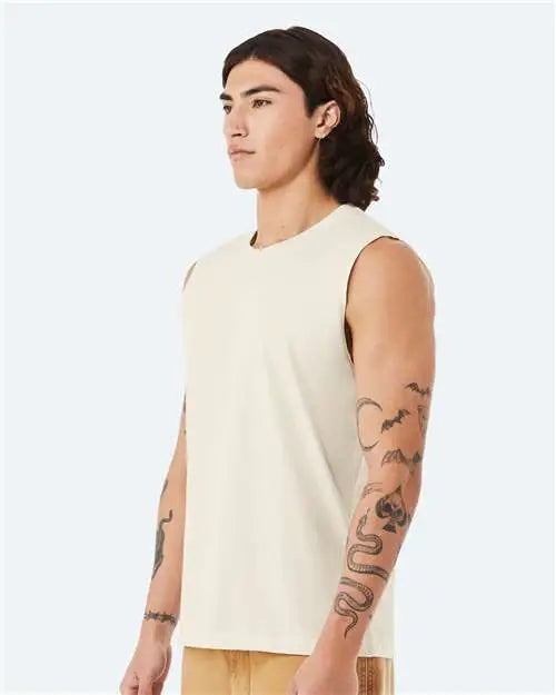 Bella + Canvas 3483 Jersey Muscle Tank - Natural