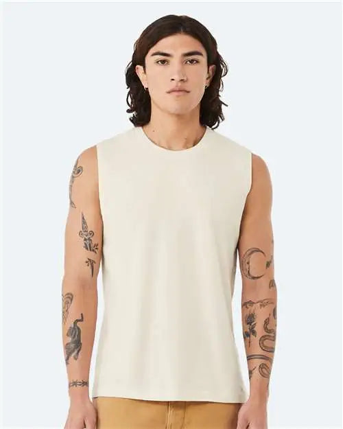 Bella + Canvas 3483 Jersey Muscle Tank - Natural