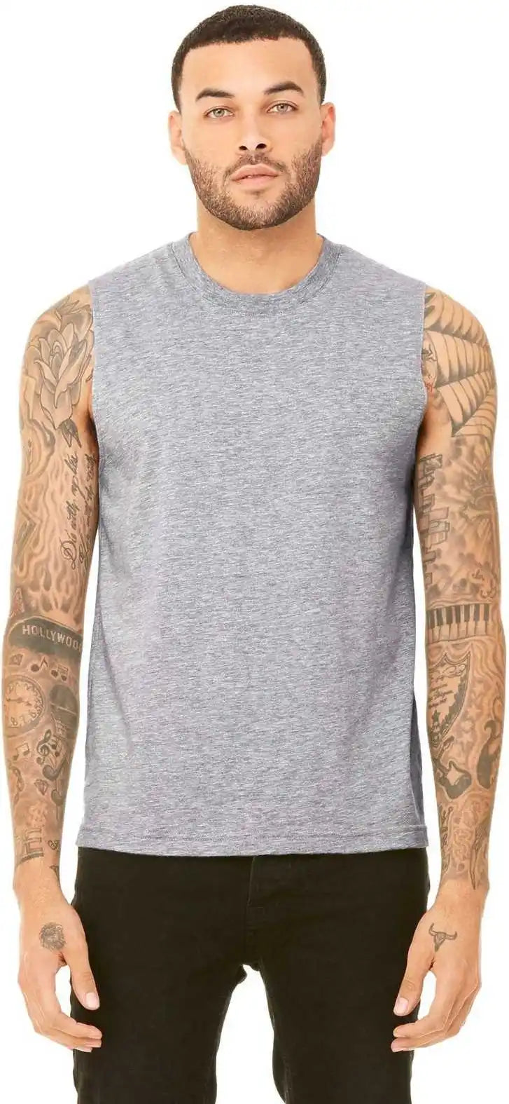 Bella + Canvas 3483 Unisex Jersey Muscle Tank - Athletic Heather