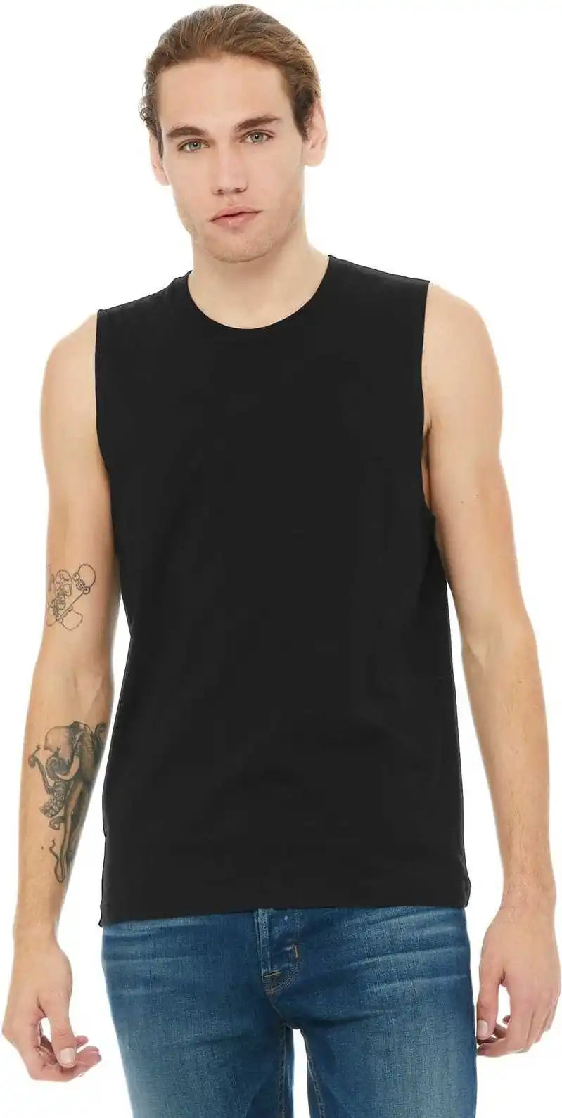 Bella + Canvas 3483 Unisex Jersey Muscle Tank Black