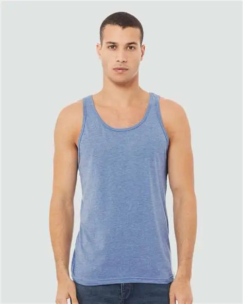 Bella + Canvas 3484 Triblend Tank - Blue