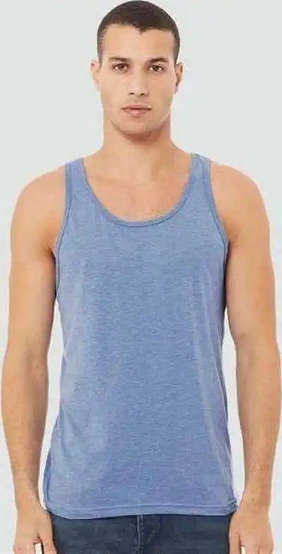 Bella + Canvas 3484 Triblend Tank Blue