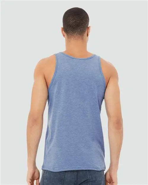 Bella + Canvas 3484 Triblend Tank - Blue