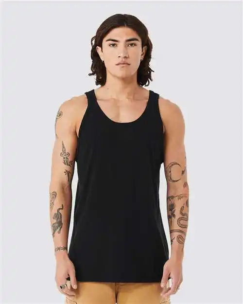 Bella + Canvas 3484 Triblend Tank - Solid Black