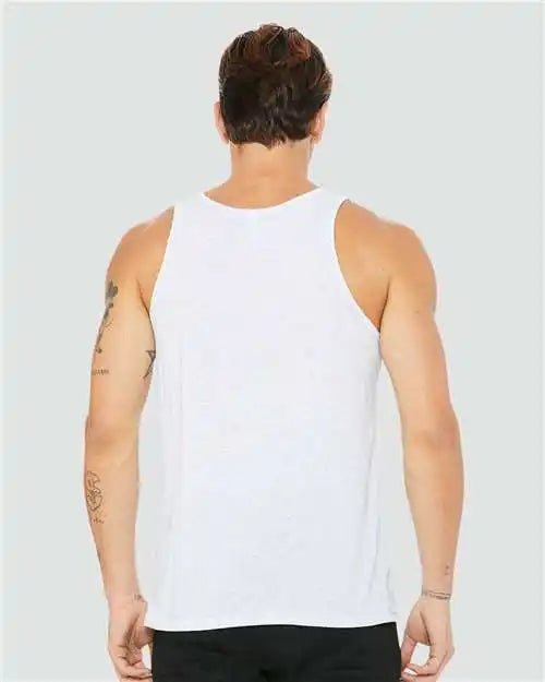 Bella + Canvas 3484 Triblend Tank - White Fleck