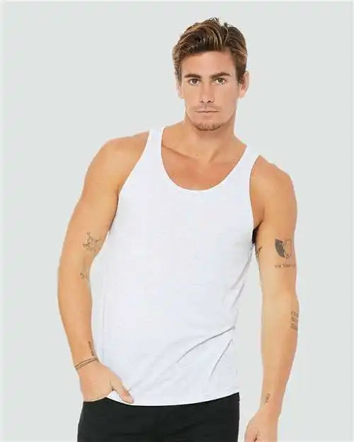 Bella + Canvas 3484 Triblend Tank - White Fleck